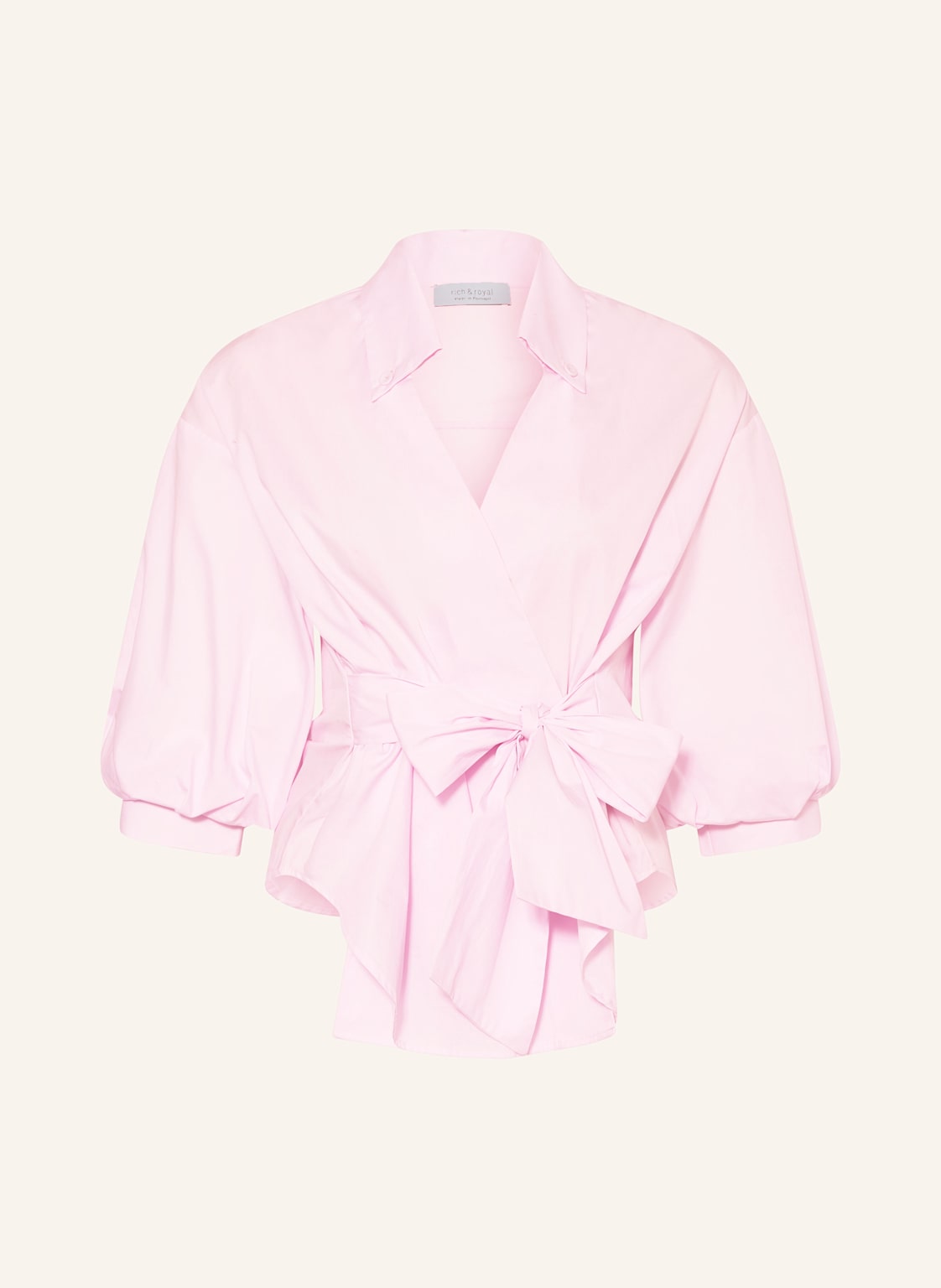 Rich & Royal Wickelbluse rosa Rich & Royal Wickelbluse rosa von Rich & Royal