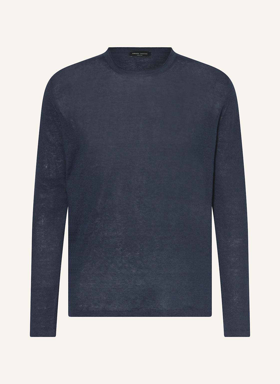 Roberto Collina Leinenpullover blau von roberto collina