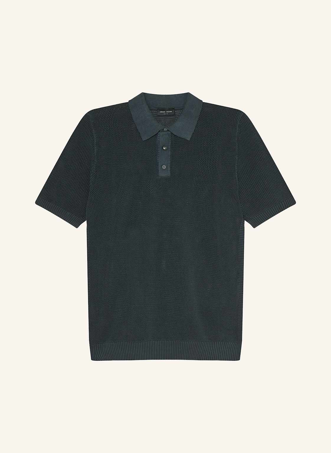 Roberto Collina Strick-Poloshirt schwarz von roberto collina