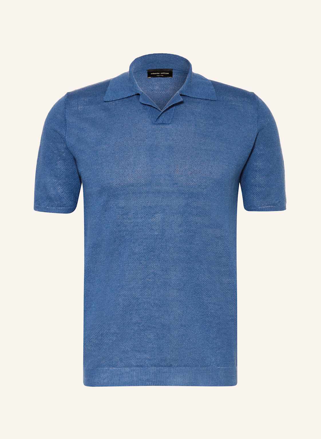 Roberto Collina Strickshirt Aus Leinen blau von roberto collina