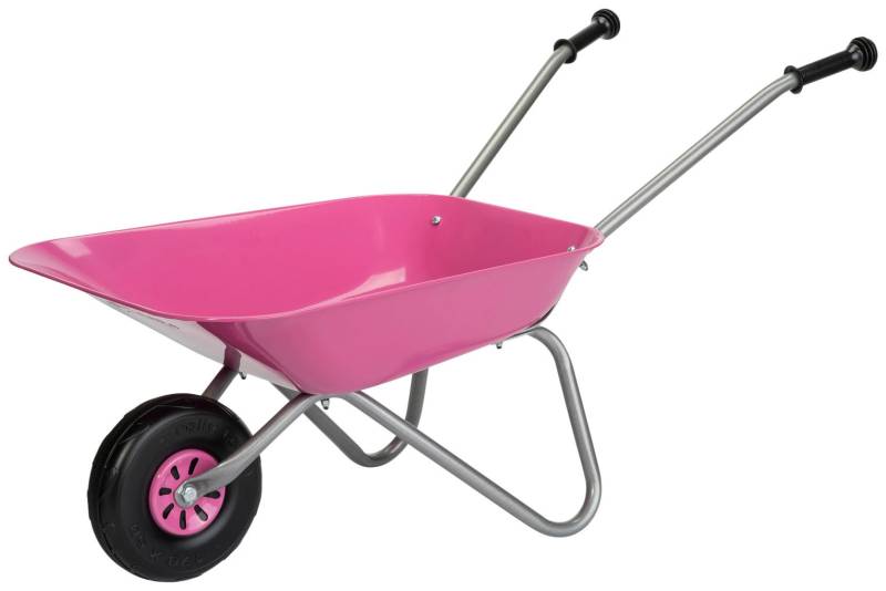 rolly toys® Schubkarre »rollyMetallschubkarre, silberfarben/pink«, für Kinder; Made in Europe von rolly toys®