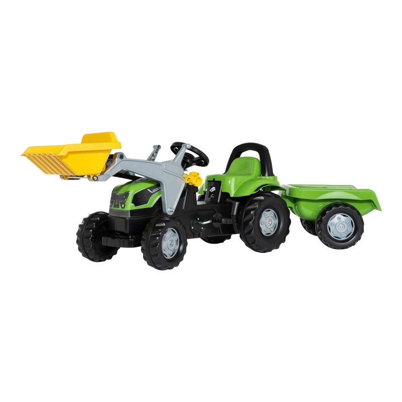 Trettraktor rollyKid Deutz-Fahr 5115 G TB mit Anhänger und Frontlader von rolly toys