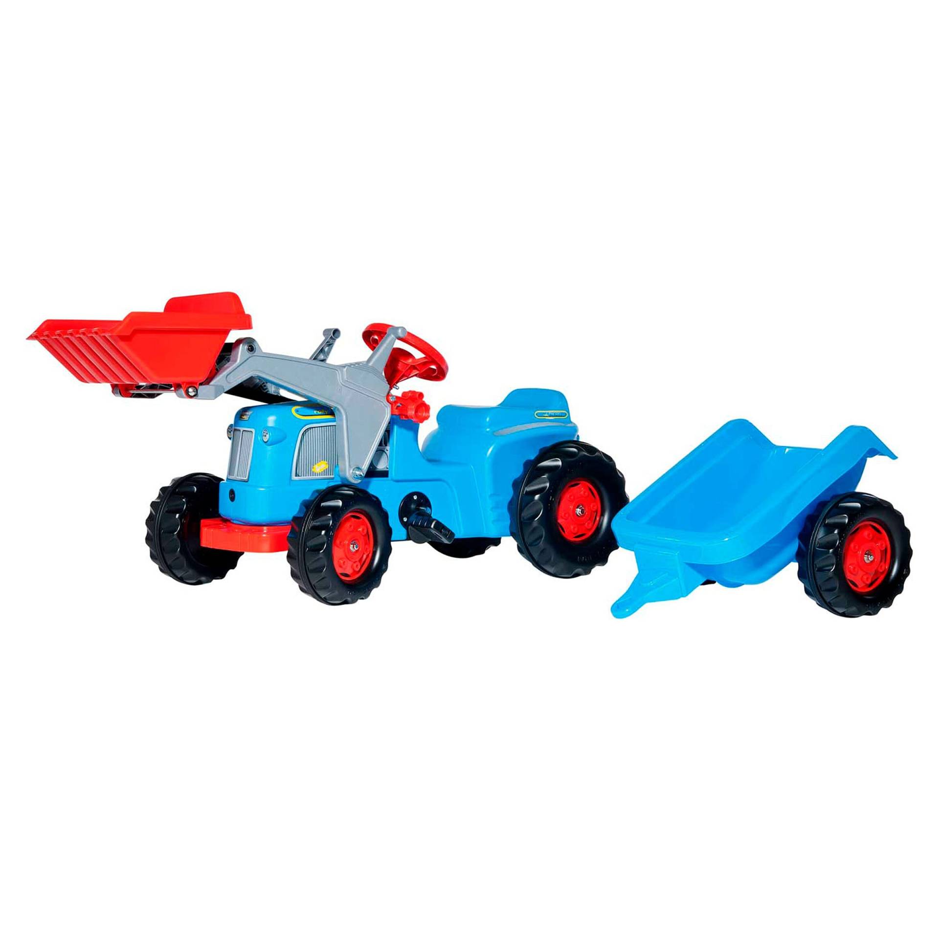 Trettraktor rollyKiddy Classic mit Frontlader und Anhänger von rolly toys