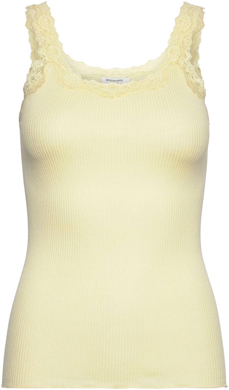 rosemunde Tanktop »Babette Silk Top«, wunderschöner, umgedrehter Vintage-Spitzenbesatz von rosemunde