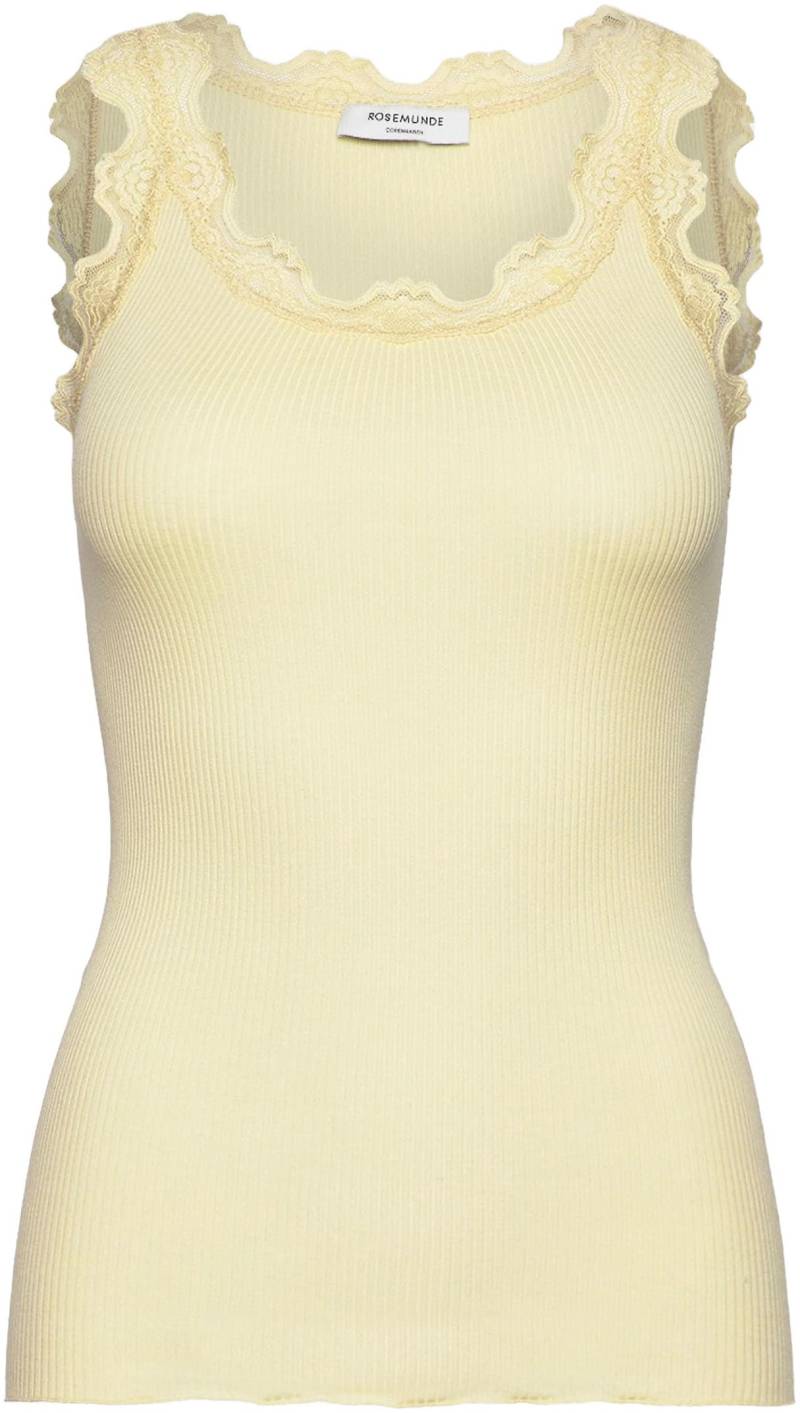 rosemunde Tanktop »Babette Silk Top«, wunderschöner Vintage-Spitzenbesatz an Ausschnitt und Trägern von rosemunde