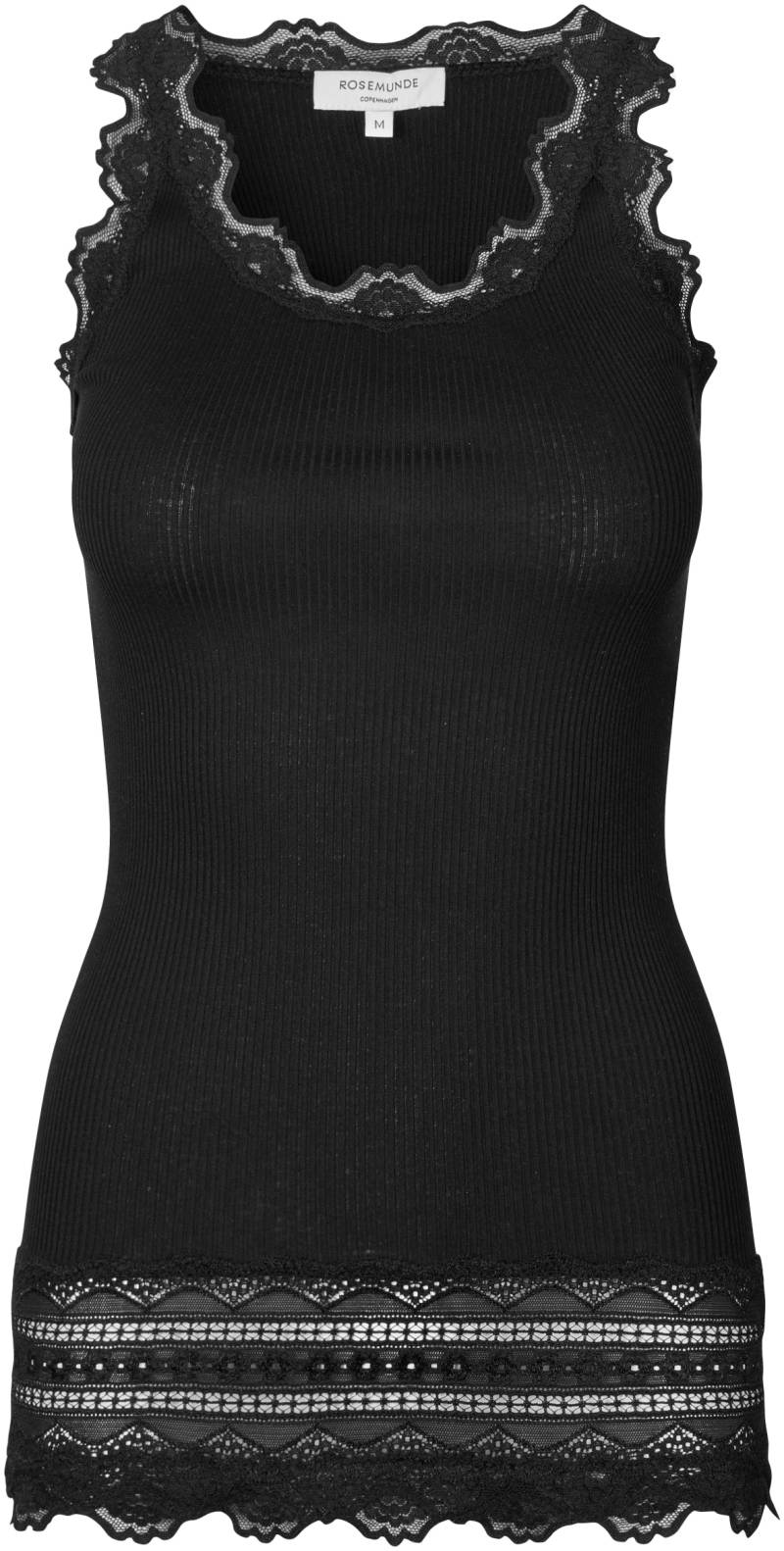 rosemunde Tanktop »Benita Silk Top Camisole«, mit Vintage-Spitze am Ausschnitt, breite elastische Spitze am Saum von rosemunde