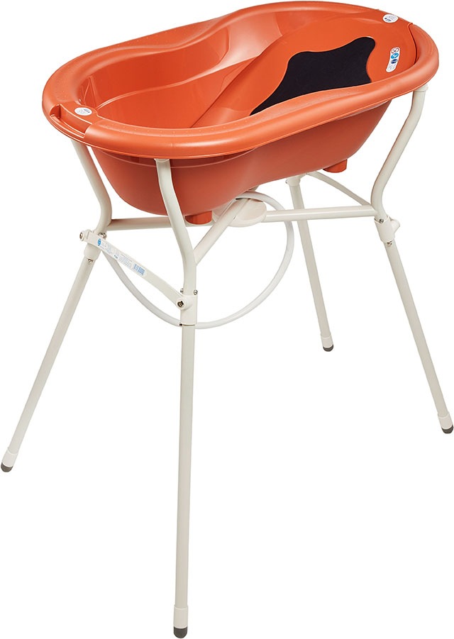 Rotho Babydesign Babybadewanne »Badelösung T0P mit Wannenständer«, (Set), Made in Germany von rotho babydesign