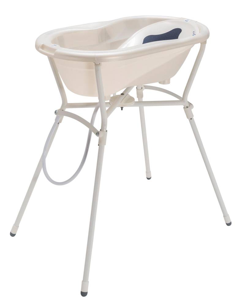 Rotho Babydesign Babybadewanne »Badelösung T0P mit Wannenständer«, (Set), Made in Germany von rotho babydesign