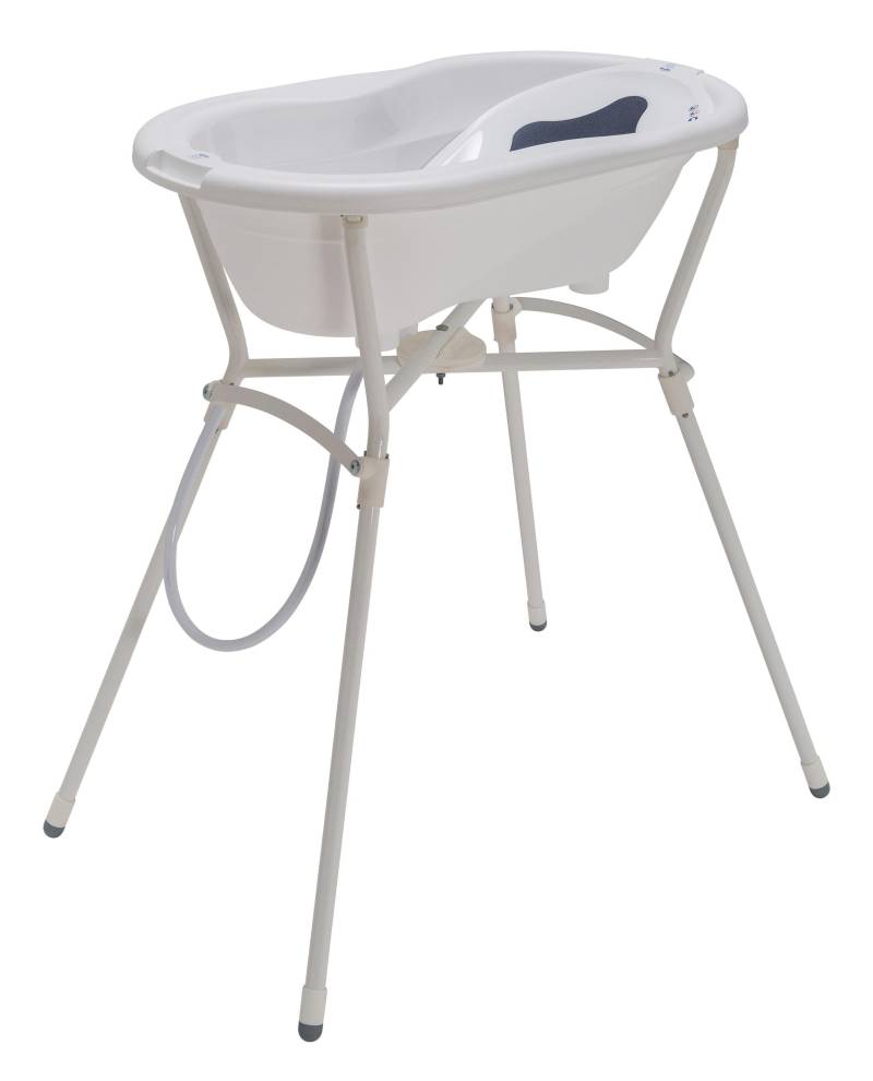 Rotho Babydesign Babybadewanne »Badelösung T0P mit Wannenständer«, (Set), Made in Germany von rotho babydesign