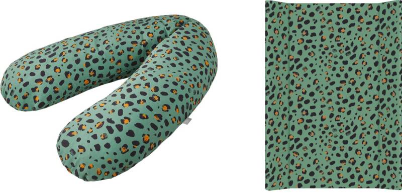 Rotho Babydesign Wickelauflage »Leopard«, (Set, 2 tlg.), in Keilform; inklusive Stillkissen Multi; Made in Europe von rotho babydesign