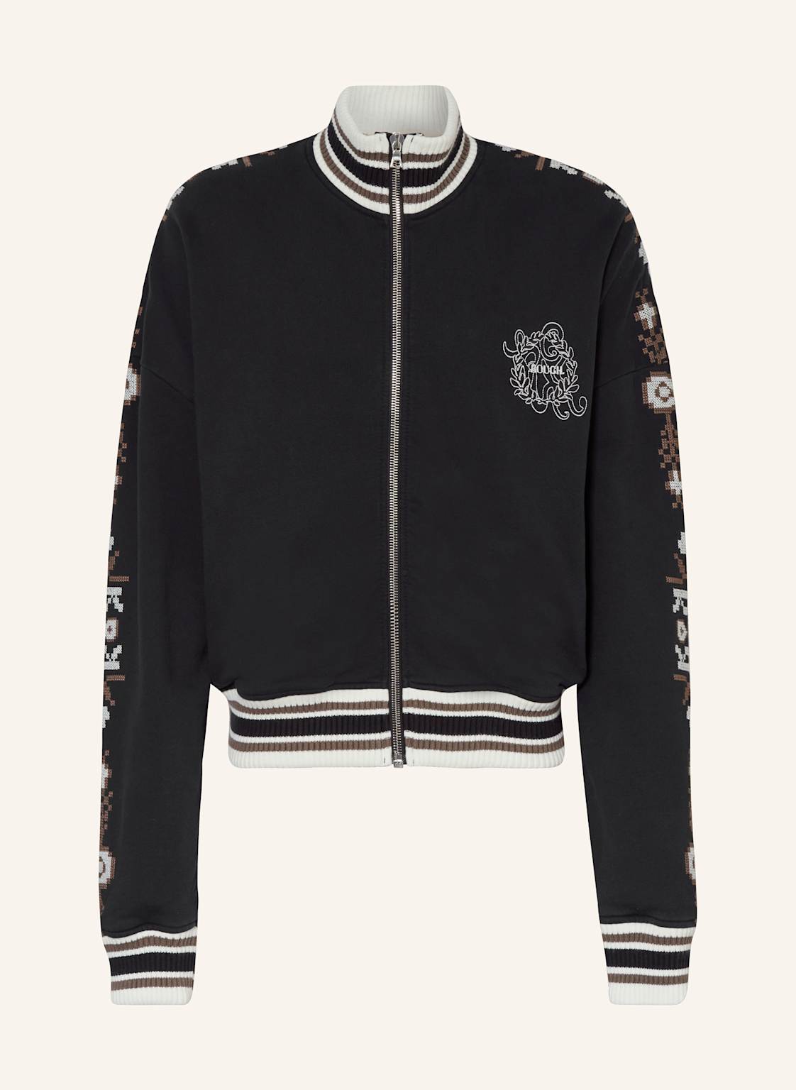 Rough. Sweatjacke schwarz Rough. Sweatjacke schwarz von rough.