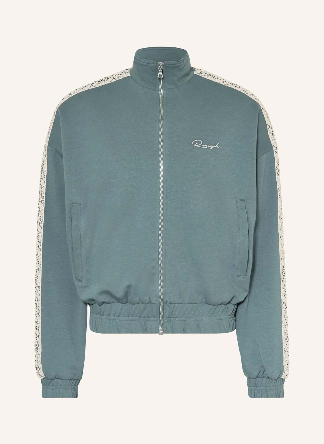 Rough. Sweatjacke Mit Galonstreifen blau Rough. Sweatjacke Mit Galonstreifen blau von rough.
