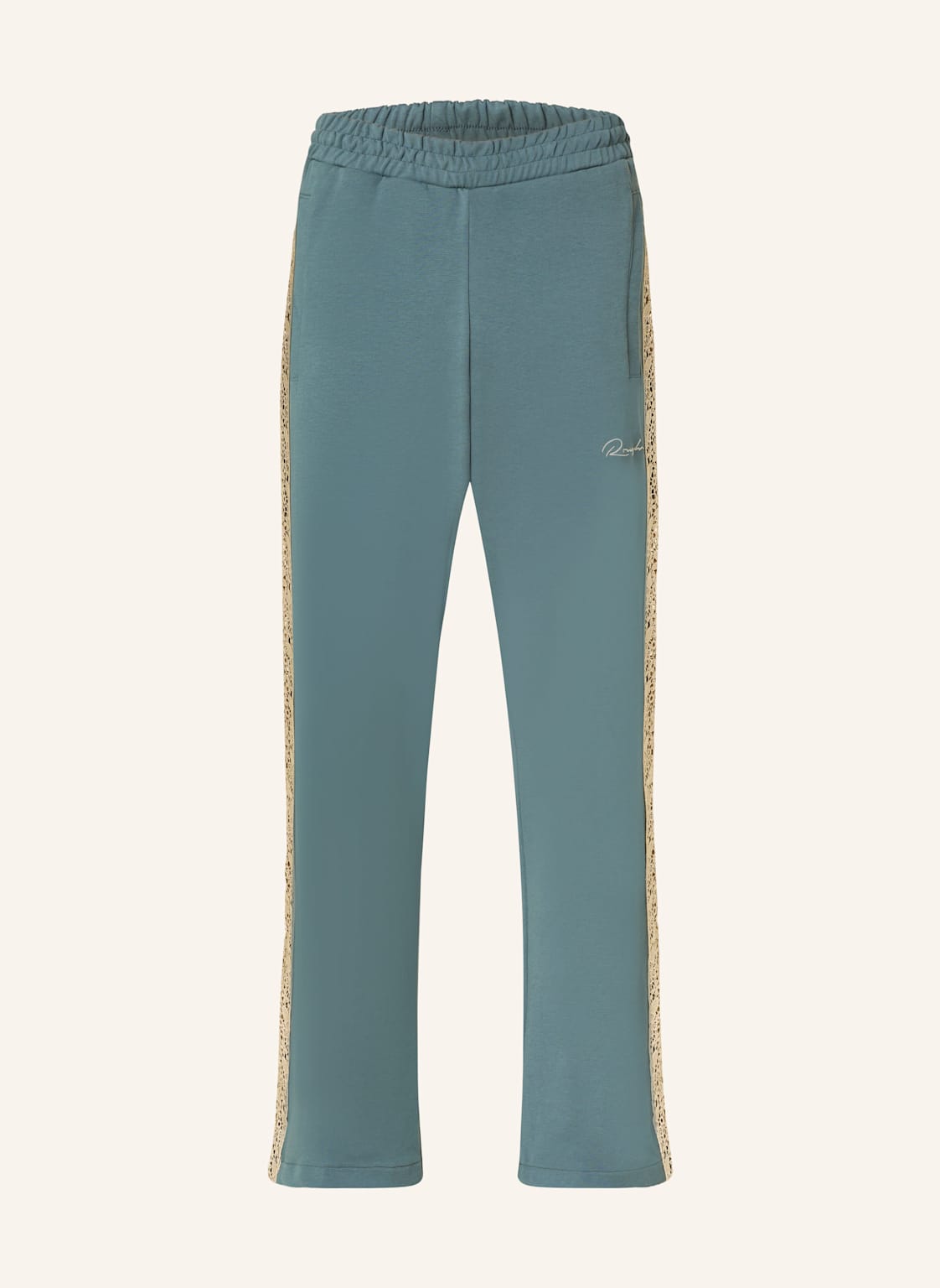 Rough. Sweatpants Mit Galonstreifen blau von rough.