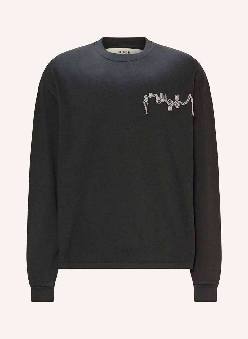 Rough. Sweatshirt schwarz von rough.