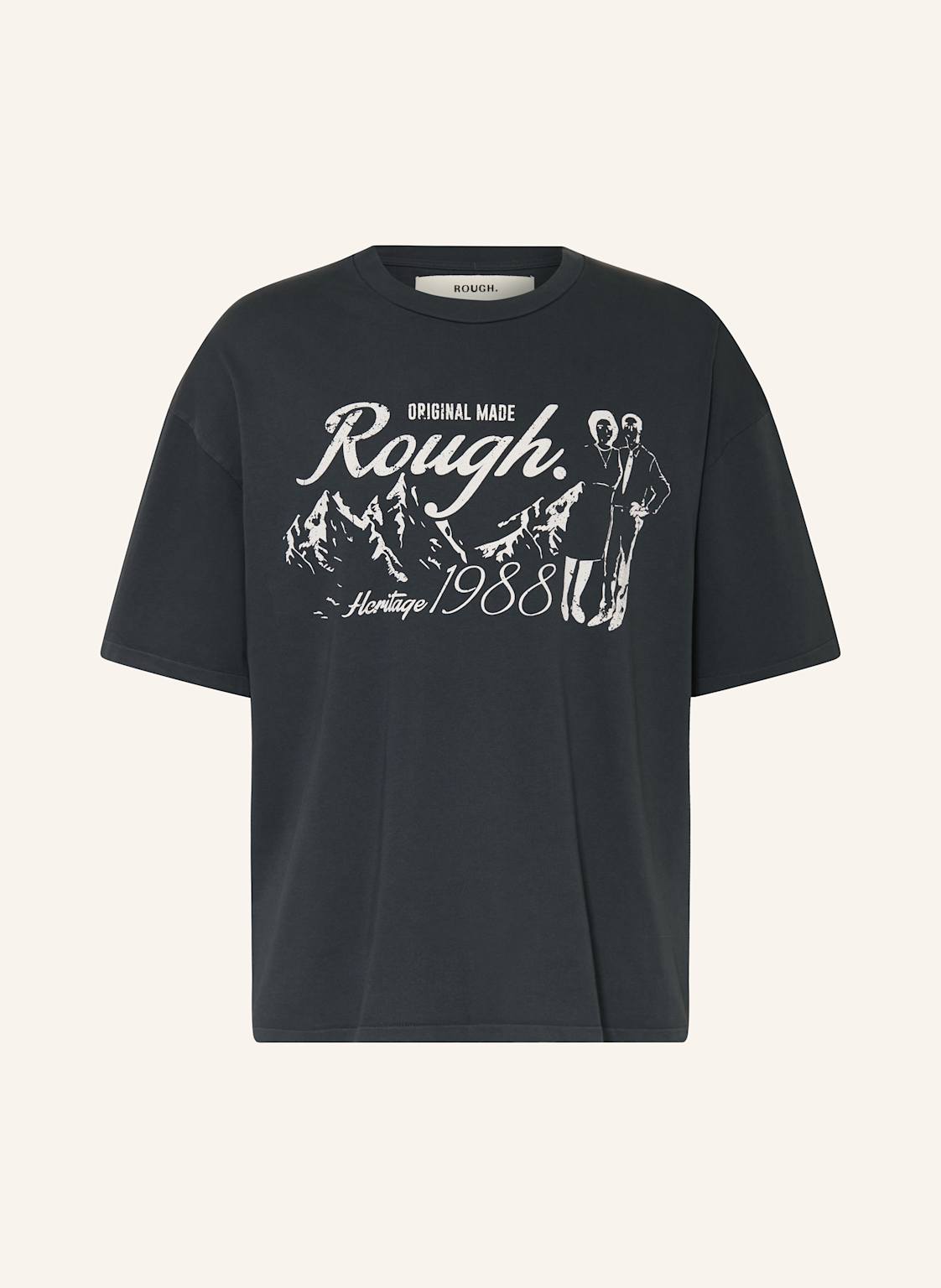 Rough. T-Shirt 1988 Original schwarz von rough.