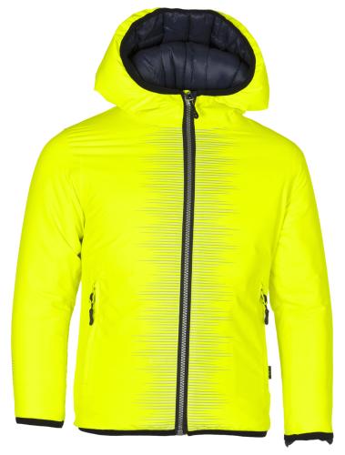 rukka Blaze Kids Winterjacke Kinder reflektierend und reversibel - fluorescent lemon (Grösse: 104) von rukka