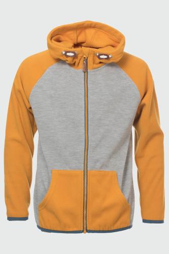 rukka Erik Kinder Fleece Zip-Hoodie - inca gold (Grösse: 104) von rukka