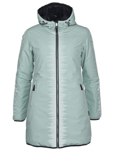 rukka Gale Damen Wintermantel reflektierend und reversibel - blue surf (Grösse: 38) von rukka