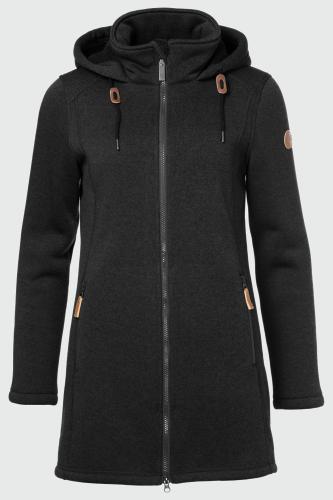 rukka Margo Strick Fleece Mantel - black (Grösse: 34) von rukka