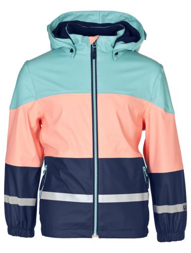 rukka Mogli Kinder Winterregenjacke - neon salmon (Grösse: 116) von rukka