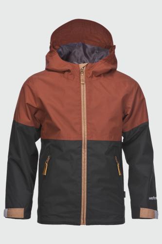 rukka Puck Kinder Regenjacke - fired brick (Grösse: 128) von rukka