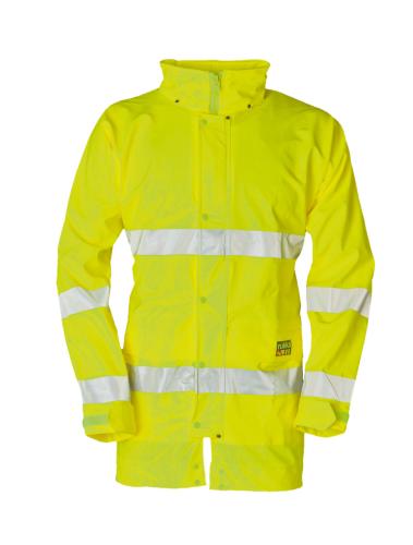 rukka R-Flex Regenjacke EN ISO 20471 Kl. 3 - fluorescent lemon (Grösse: 3XL) von rukka