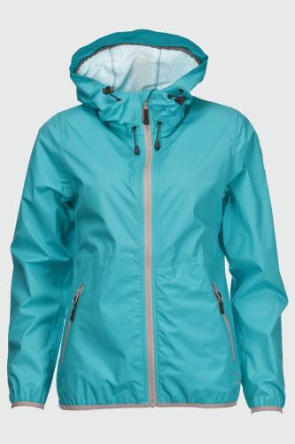 rukka Shelter Damen Regenjacke - blue bird (Grösse: 34) von rukka