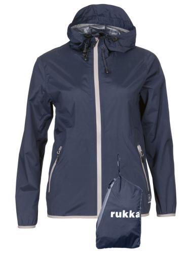 rukka Shelter Damen Regenjacke - total eclipse (Grösse: 46) von rukka