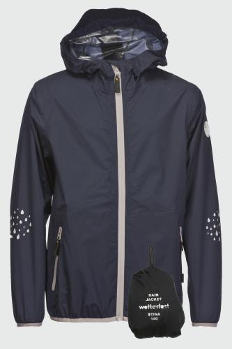 rukka Stina Kinder Regenjacke - total eclipse (Grösse: 110) von rukka