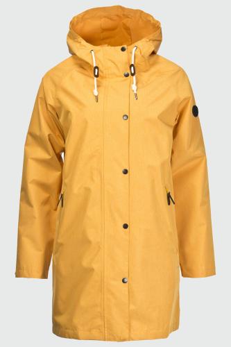 rukka Travelcoat Damen Regenmantel - golden yellow mélange (Grösse: 34) von rukka