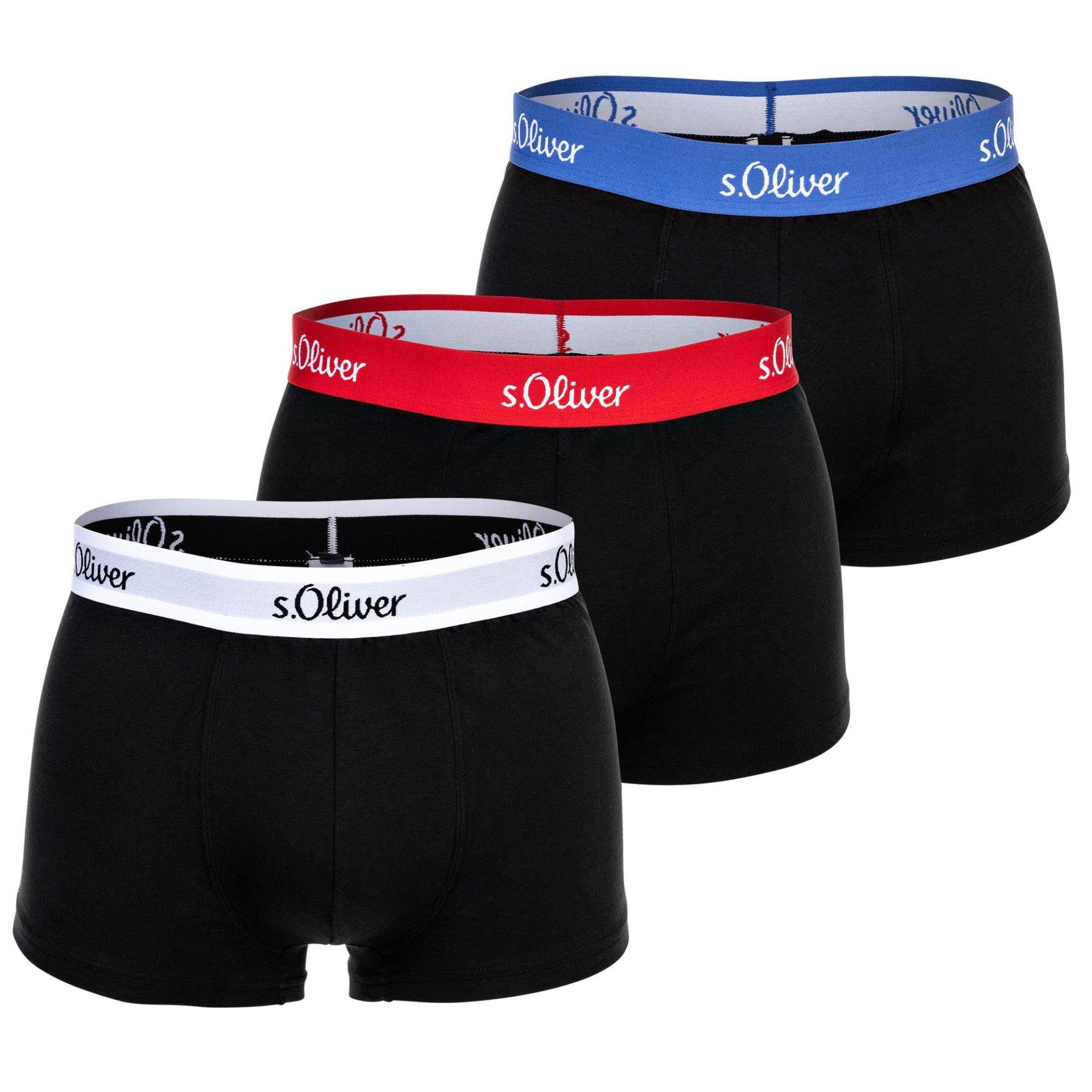 Boxershort 3er Pack Stretch Herren Multicolor M von s. Oliver