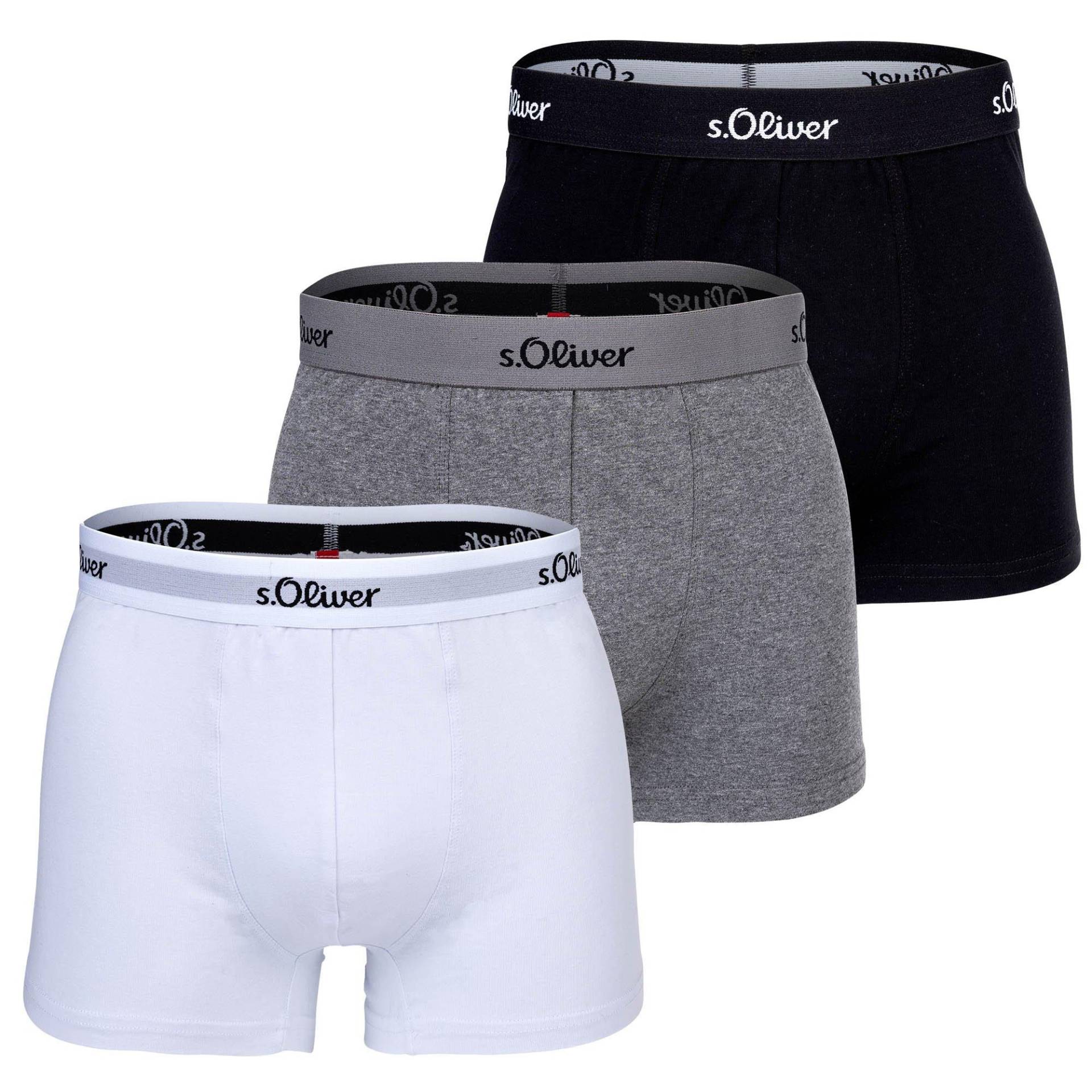 s. Oliver - Boxershort  3er Pack Stretch, für Herren, Taubengrau, Größe XXL von s. Oliver