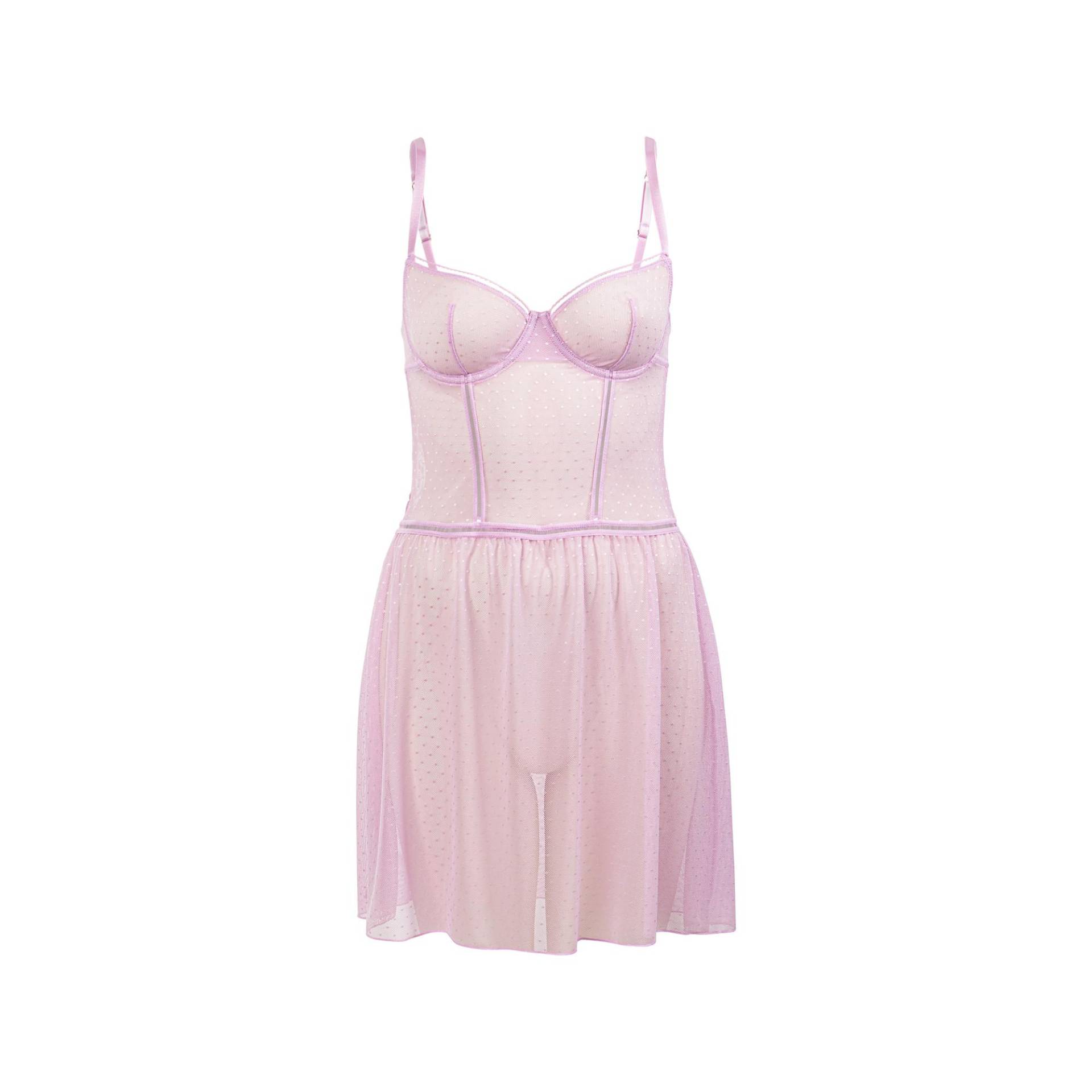 Spitzen-negligé Damen Rosa C/75 von s. Oliver