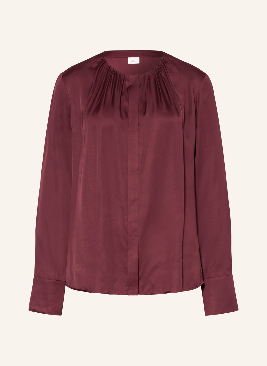 S.Oliver Black Label Blusenshirt Aus Satin rot von s.Oliver BLACK LABEL