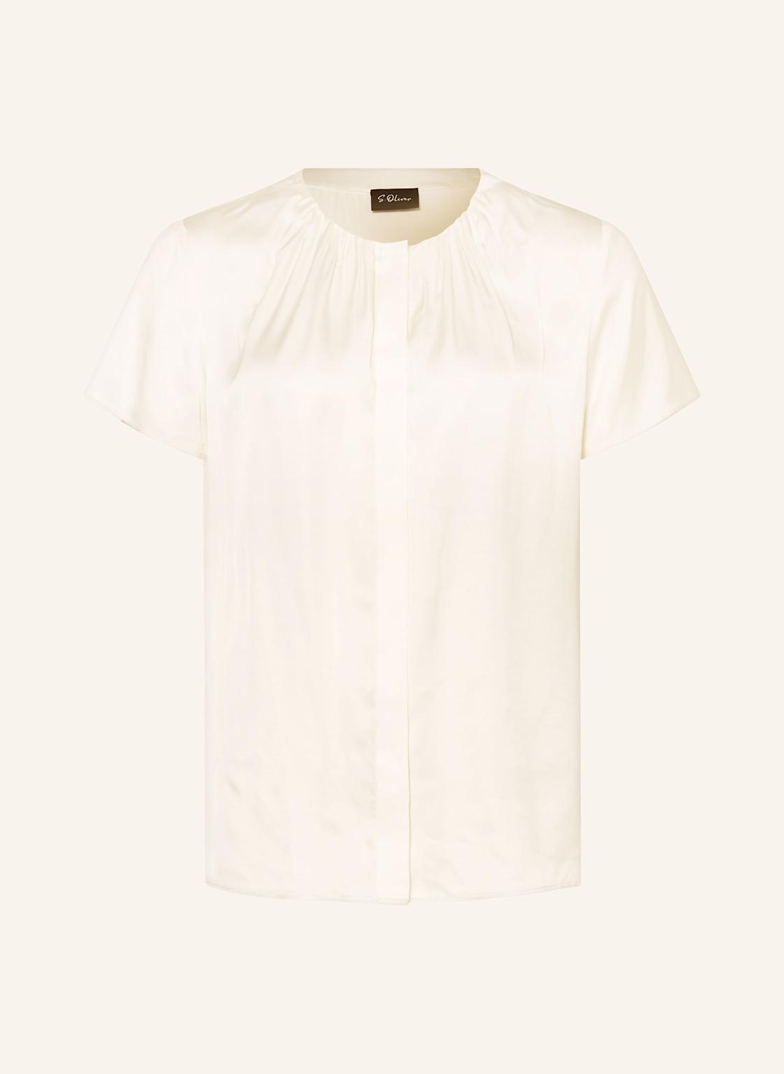 S.Oliver Black Label Blusenshirt Aus Satin weiss von s.Oliver BLACK LABEL