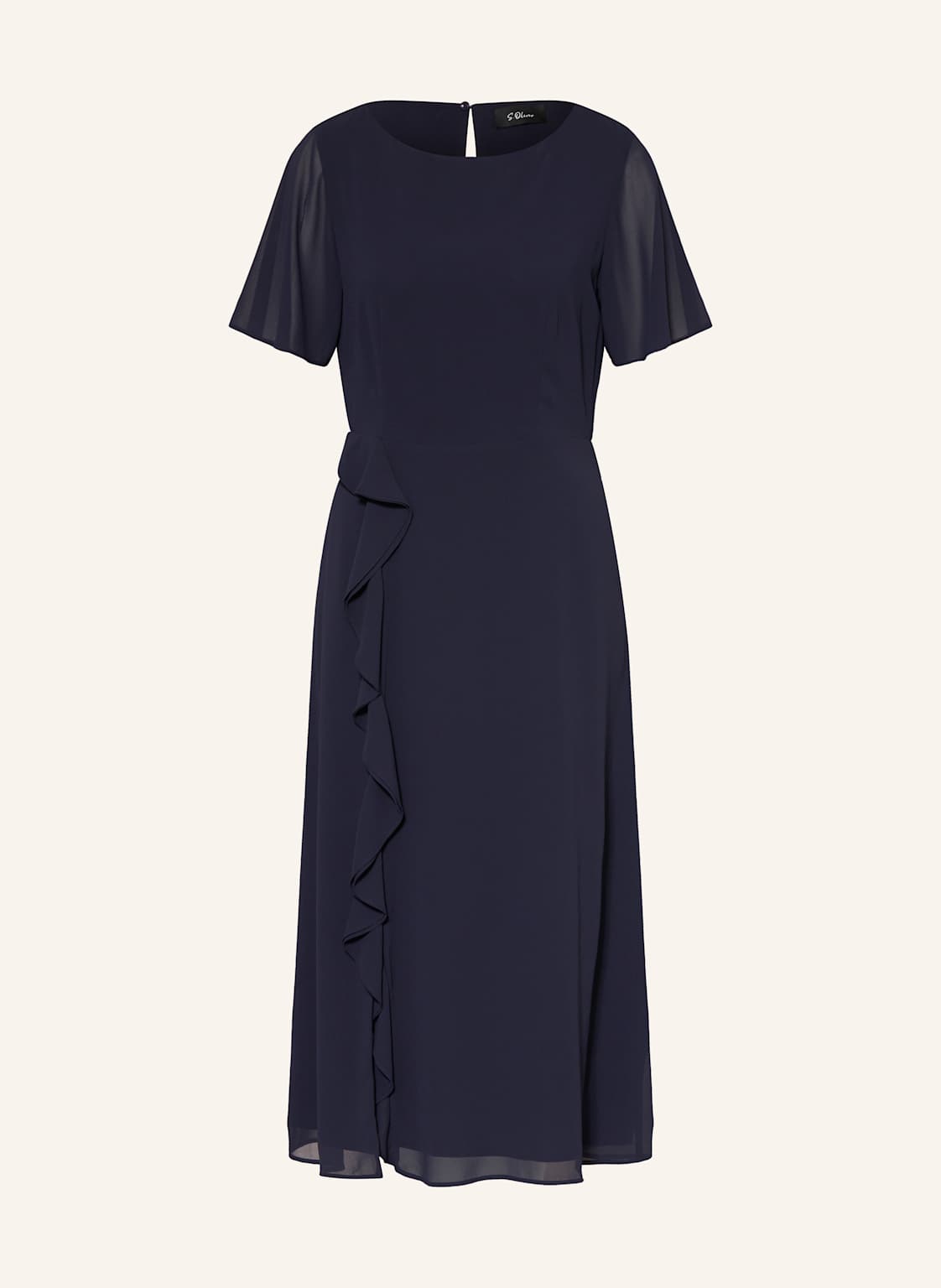 S.Oliver Black Label Kleid Mit Volants blau von s.Oliver BLACK LABEL