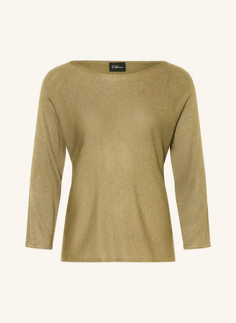 S.Oliver Black Label Pullover Mit Glitzergarn gruen von s.Oliver BLACK LABEL