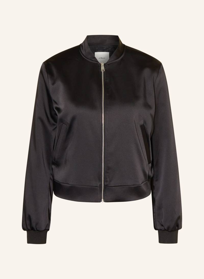 S.Oliver Black Label Satinblouson schwarz von s.Oliver BLACK LABEL