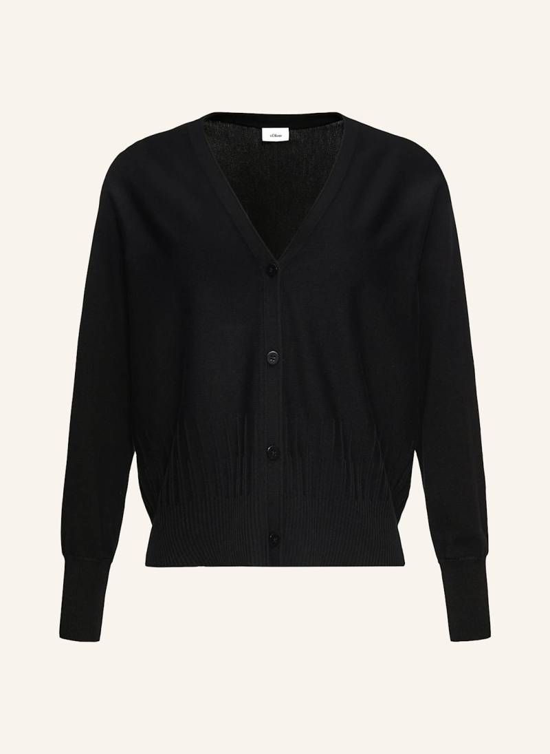 S.Oliver Black Label Strickjacke schwarz von s.Oliver BLACK LABEL