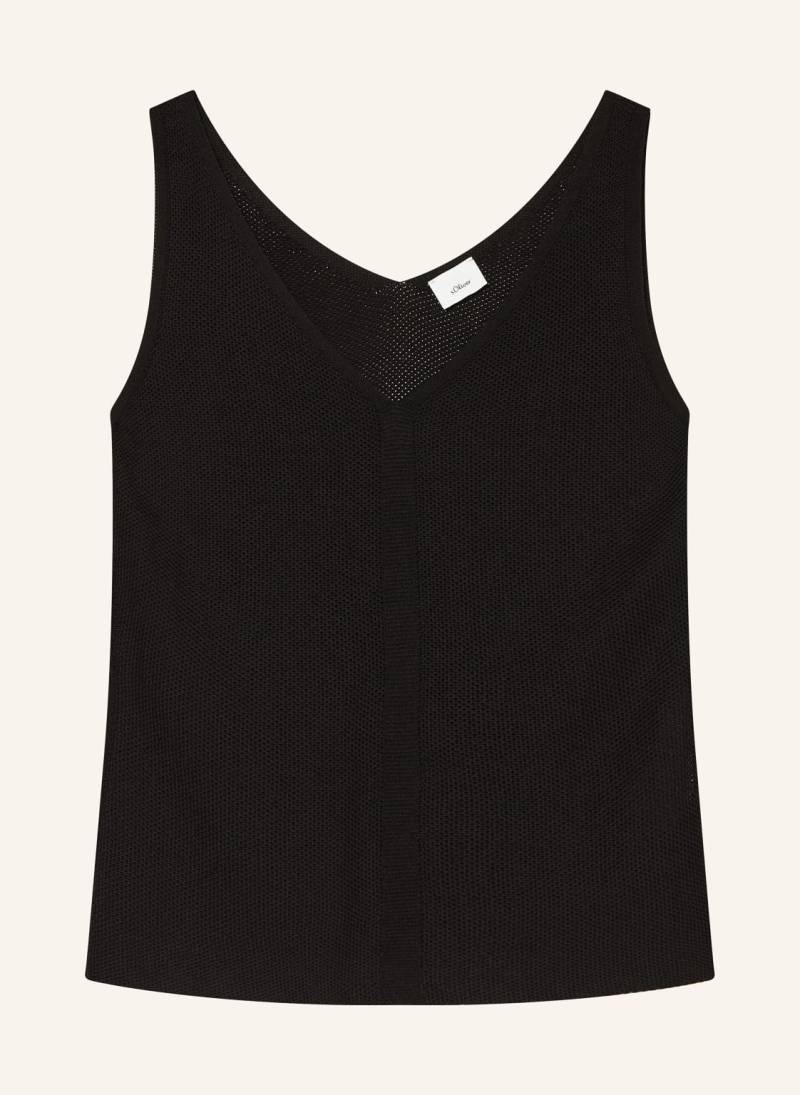 S.Oliver Black Label Stricktop schwarz von s.Oliver BLACK LABEL