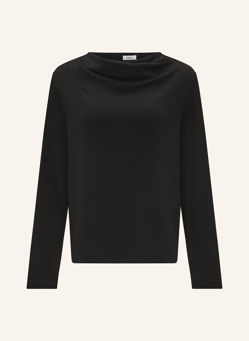 S.Oliver Black Label Sweatshirt schwarz von s.Oliver BLACK LABEL