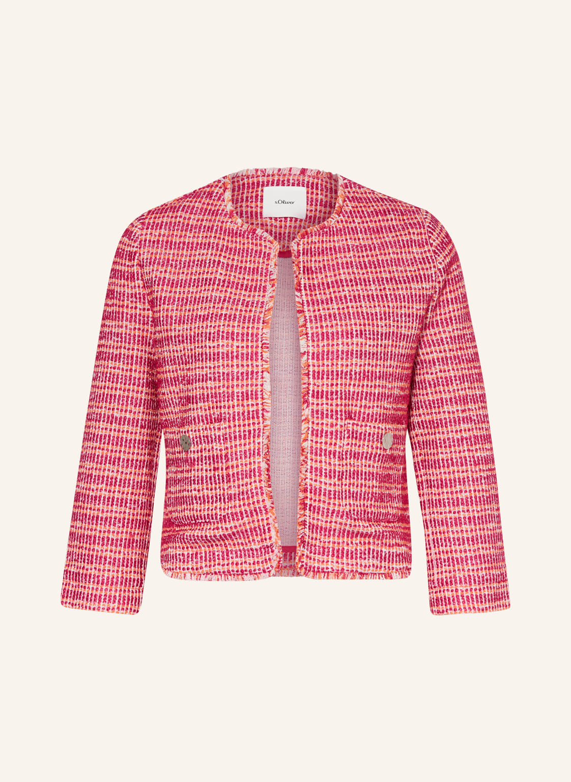 S.Oliver Black Label Tweed-Blazer pink von s.Oliver BLACK LABEL