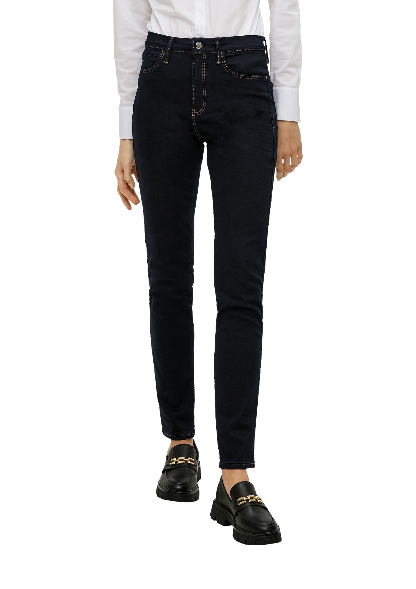 s.Oliver BLACK LABEL 5-Pocket-Jeans, mit Kontrastnähten von s.Oliver BLACK LABEL