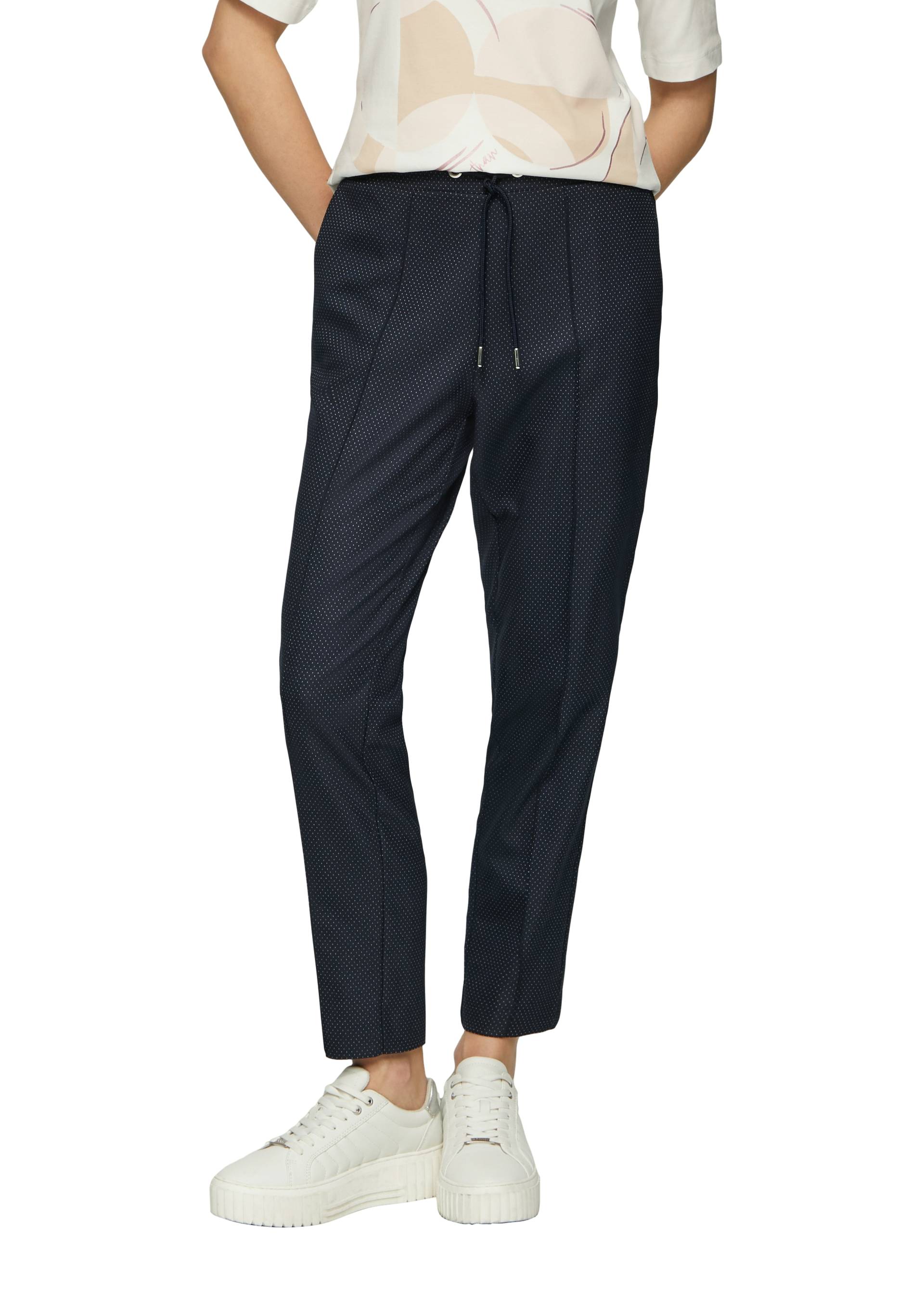 s.Oliver BLACK LABEL Jogger Pants, gepunktet, mit Stretch von s.Oliver BLACK LABEL