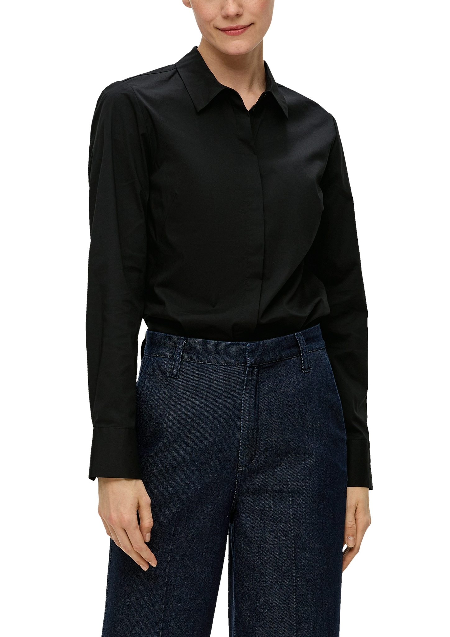 s.Oliver BLACK LABEL Klassische Bluse, mit verdeckter Knopfleiste von s.Oliver BLACK LABEL