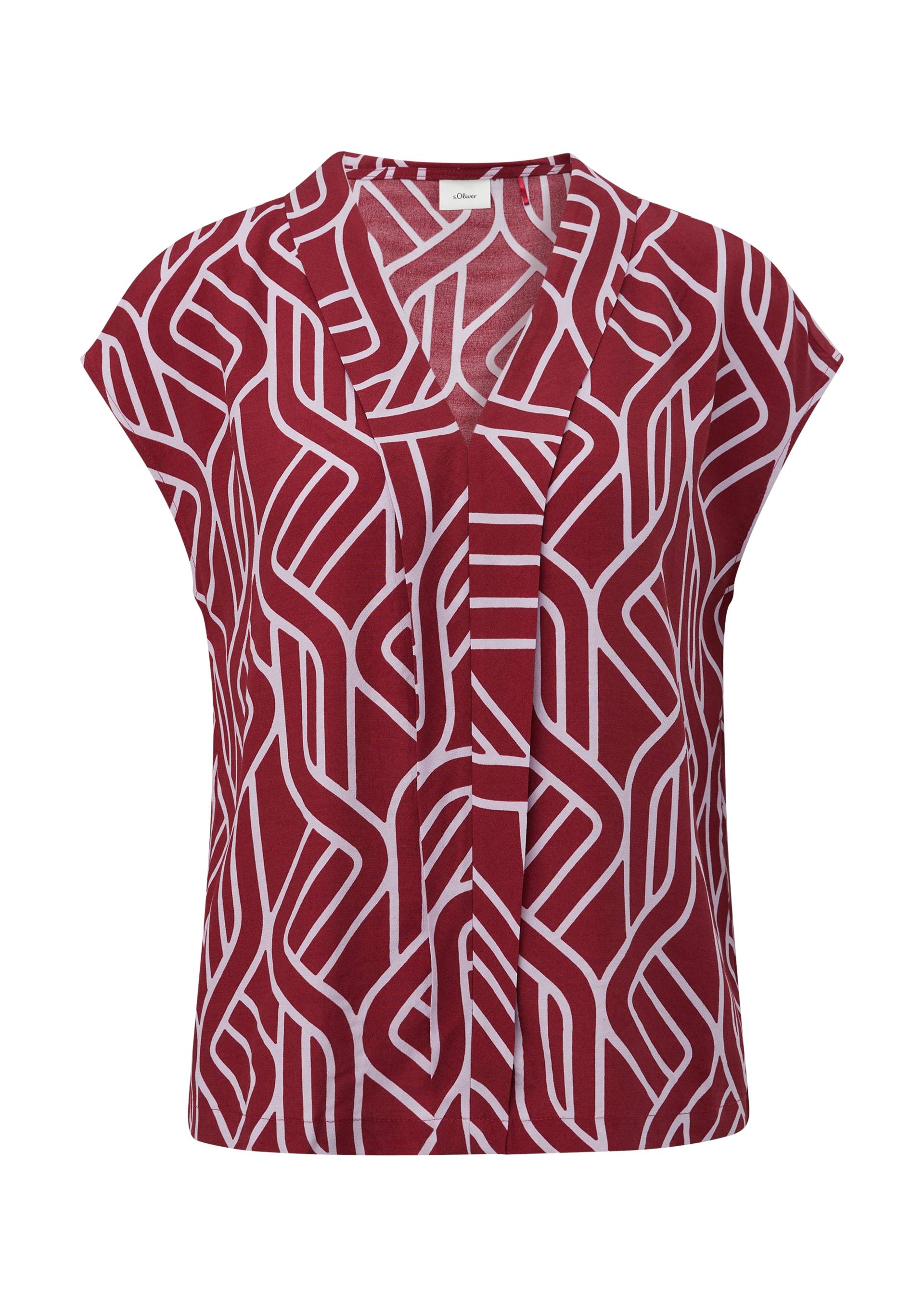 s.Oliver BLACK LABEL Kurzarmbluse, mit Allover-Print s.Oliver BLACK LABEL Kurzarmbluse, mit Allover-Print von s.Oliver BLACK LABEL