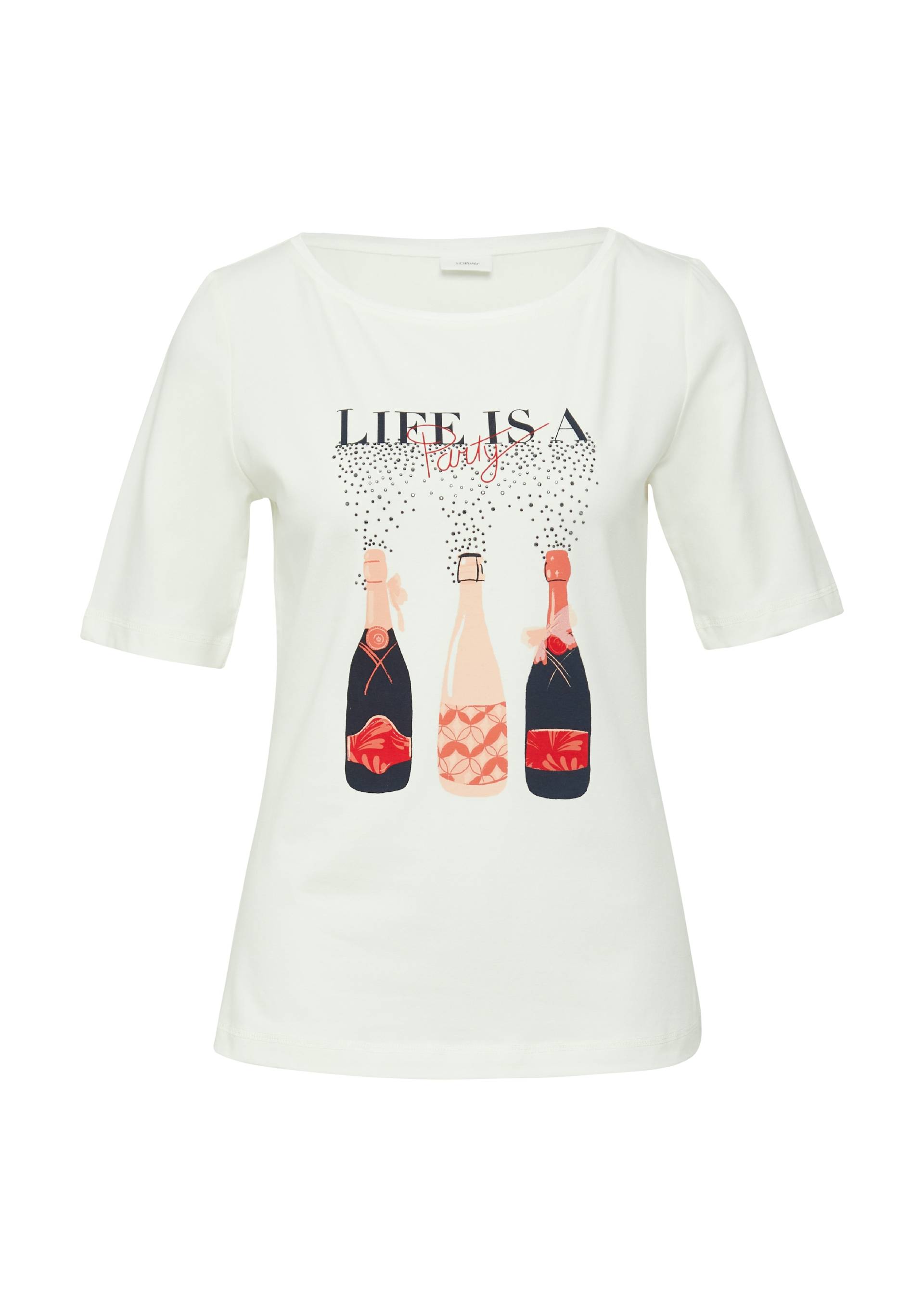 s.Oliver BLACK LABEL Print-Shirt, mit Stretch von s.Oliver BLACK LABEL