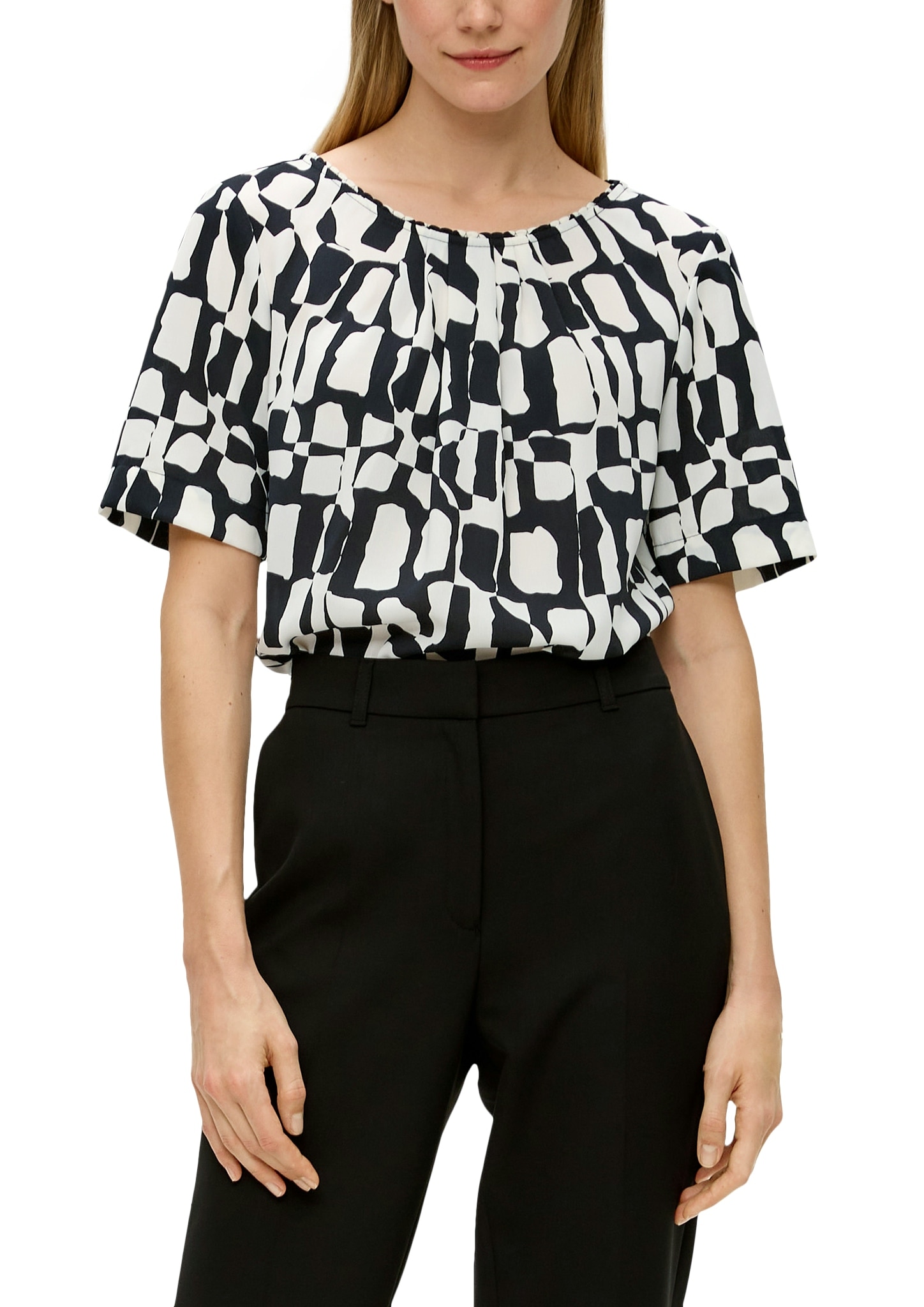 s.Oliver BLACK LABEL Shirtbluse, gemustert von s.Oliver BLACK LABEL