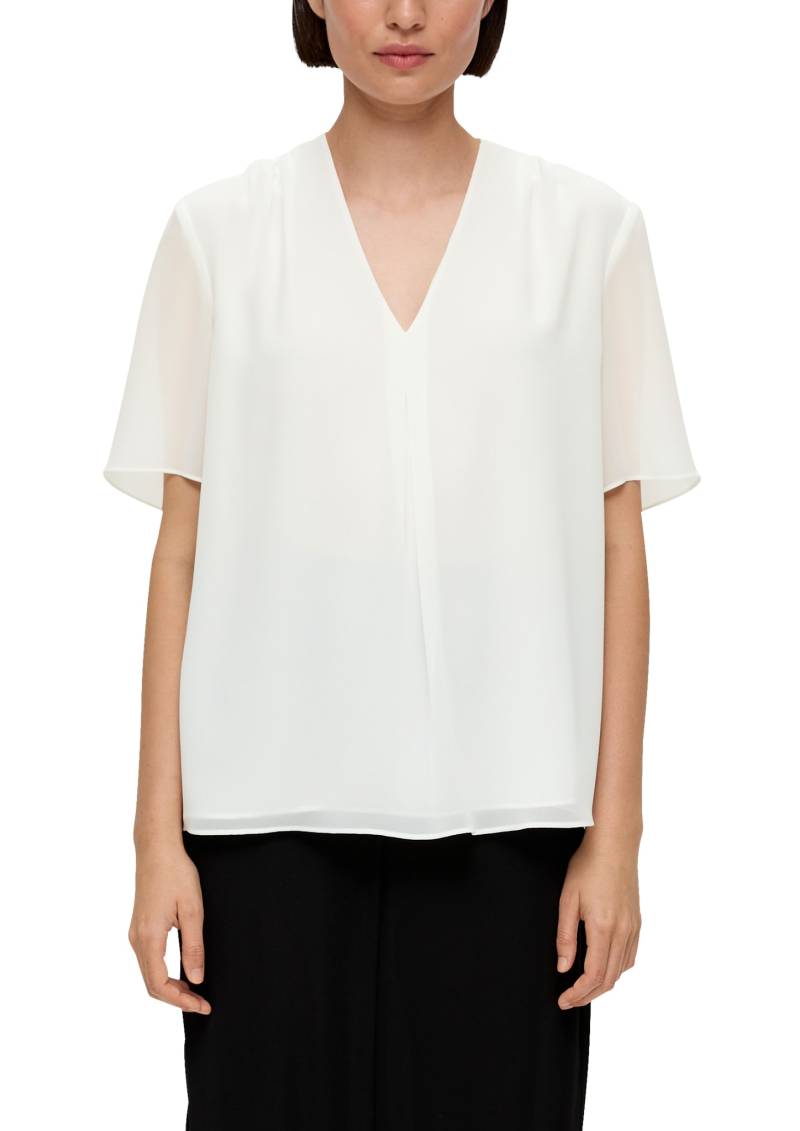 s.Oliver BLACK LABEL Shirtbluse, mit eingelegter Falte vorne von s.Oliver BLACK LABEL