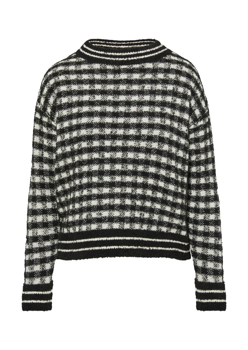 s.Oliver BLACK LABEL Stehkragenpullover, mit Karomuster von s.Oliver BLACK LABEL